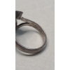 Image 6 : Sterling Silver Southwestern Style Cuff Bracelet & Rings With Turquoise - Total Weight: 26.3g