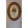 Image 1 : Vintage Wall Decor As Shown - 3 Pieces - Oval 18 x 24 Framed Under Glass Piece & 2 Plaques