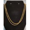 Image 1 : Gold-Tone Sterling Silver 36" Twist Chain Necklace TW: 32.0g