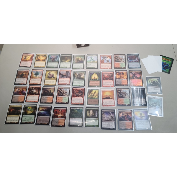 Assorted Lot Of Magic The Gathering Cards In Deck Box