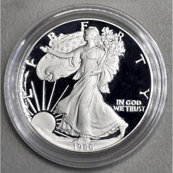 1986 American Silver Eagle Proof - .999 Silver - 1 Troy Ounce