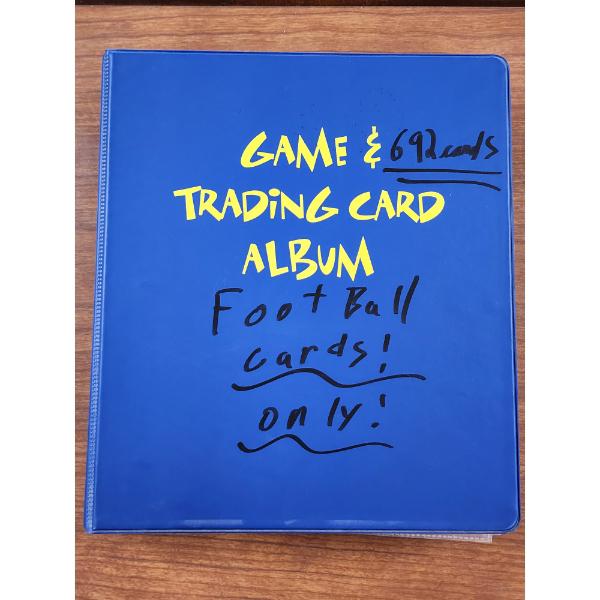 Trading Card Binder FILLED W/ Asstd Football Trading Cards ~ Includes Bernie Kosar!
