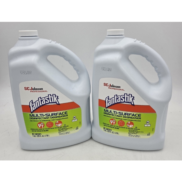 Two Brand New 1 Gallon Fantastik Multi Purpose Cleaner, Degreaser & Disinfectant