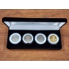 Image 4 : Four Assorted Kennedy Half Dollars in Protective Cases With Display Box from The Matthew Mint