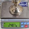 Image 6 : Pair Of 4.5" Vintage International Sterling Weighted Candle Holders (249.8g and 248.7)