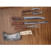 Image 2 : Knife Set with Wooden Holder and Heavy-Duty Butcher Knife 