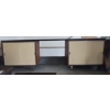 Image 1 : Long Side Board with 2 Cabinets - 90.25x18.25x29.75