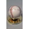 Image 3 : Clete Boyer Autographed Rawlings Baseball In Display Stand