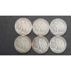 Image 2 : (6) Assorted Years/Mint Marks U.S 90% Silver Walking Liberty Half Dollars - Face Value: $3.00