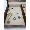 Image 6 : Jewelry Case full of Cuff Links - Tie Clips - Pins - Keys - Pocket Knife - Keychains - Etc.