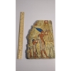 Image 2 : 9.84 inches H Multicolor Egyptian Pharaoh Akhenaten Worshiping Aten Wall Plaque Made Of Resin