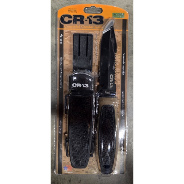 New Jabes Cutlery Survival Series Black Serrated Blade Knife With Belt Sheath 