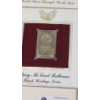 Image 5 : (5) First Day Issue Historical Events Replica Gold United States Stamps 