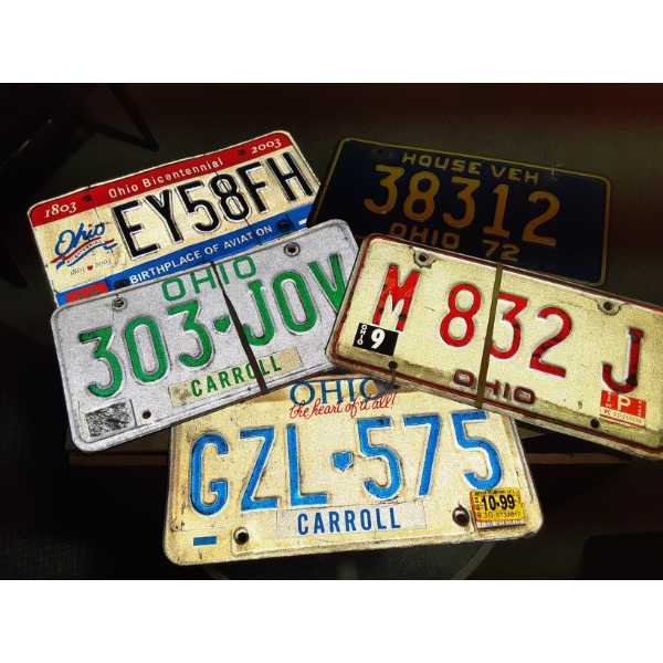 Antique & vintage License Plates - 5 Pairs Matching Numbers - See Pics