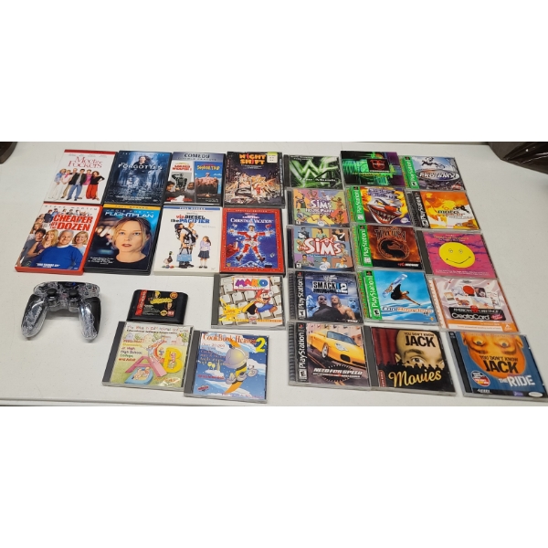Lot Of Assorted DVD's, PlayStation Games, Computer Games & More