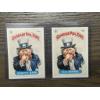 Image 1 : 1986 Topps Garbage Pail Kids - Snooty Sam & U.S. Arnie - 110a & 110b - Exceptionally High Condition