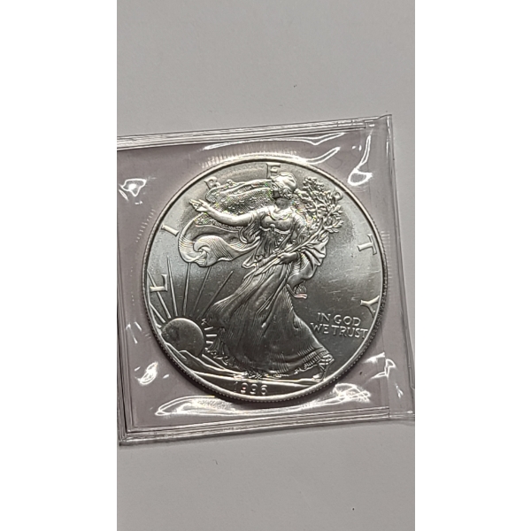 1996 1 Troy oz .999 Pure Silver American Silver Eagle Coin