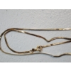 Image 3 : 14K Yellow Gold Herringbone 18" Necklace TW: 1.3g