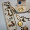 Image 2 : Large Lot of Assorted Fashion Jewelry Items: Pins, Necklace, Bracelet, Lots of Earrings - See Photos