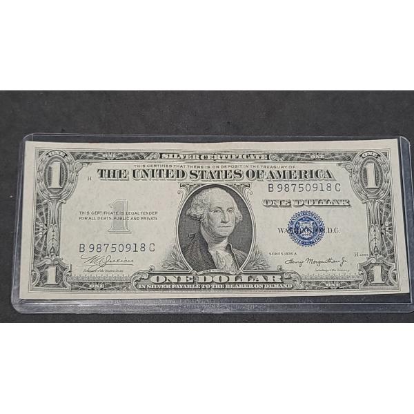 Crisp United States Series 1935 A $1 Silver Certificate With Julian And Morgenthau Signatures