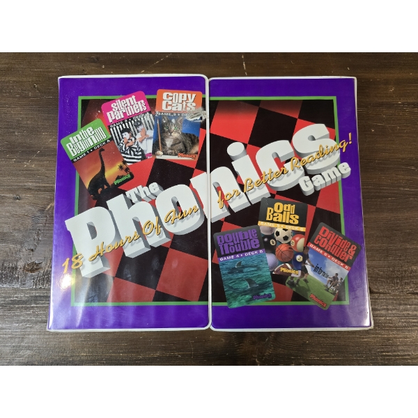 Vintage Hooked on Phonics with VHS Tapes and Cassette Tapes