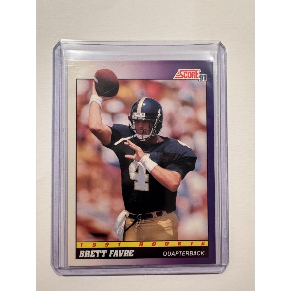 1991 Score Brett Favre Rookie Football Card - High Grade