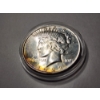 Image 2 : UNITED STATES 1923 SILVER PEACE DOLLAR WITH BRILLIANT SHINE & UNIQUE TONING ~