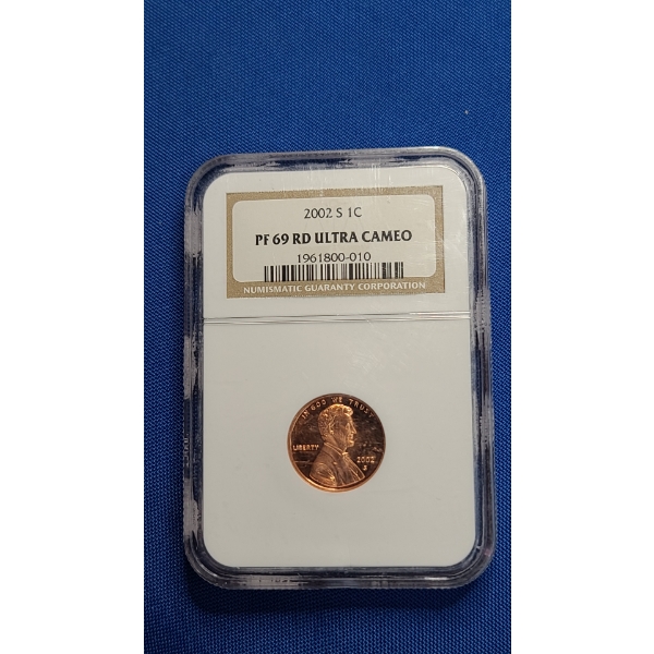 NGC 2002-S PF 69 RD ULTRA CAMEO Lincoln Cent