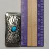 Image 4 : Sterling Silver Faced Money Clip With Turquoise Stone - Total Weight: 16.1g