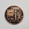 Image 2 : Colorized Bitcoin Design 1 AVDP oz .999 Fine Copper Round