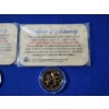 Image 13 : (3) Black Ruthenium Buffalo Nickels & (2) 24K Gold-Plated Bicentennial Quarters