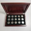 Image 1 : The Complete Collection of Susan B. Anthony Dollars with Deluxe Wooden Presentation Chest FV: $15.00