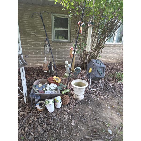 *Pick Up At Louisville Home - No Shipping Available* Large Group Of Garden Items Including Shepards 