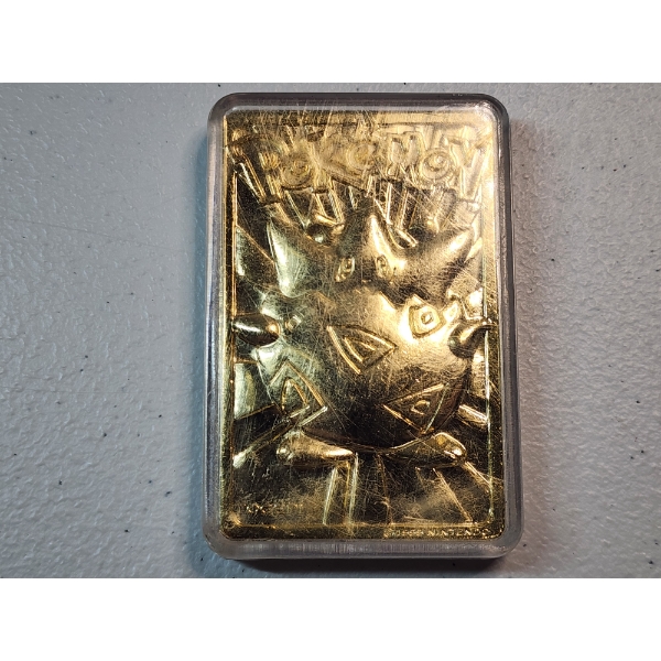 Limited Edition 1999 Burger King Togepi 23K Gold-Plated Pokemon Card