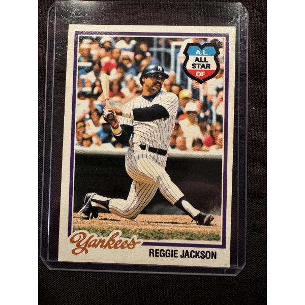 1978 Topps Reggie Jackson New York Yankees Baseball Card - Mint Condition