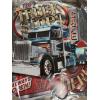 Image 1 : Extra Large "The Truck Stops Here" 21"x19" Metal Sign - Mint Condition