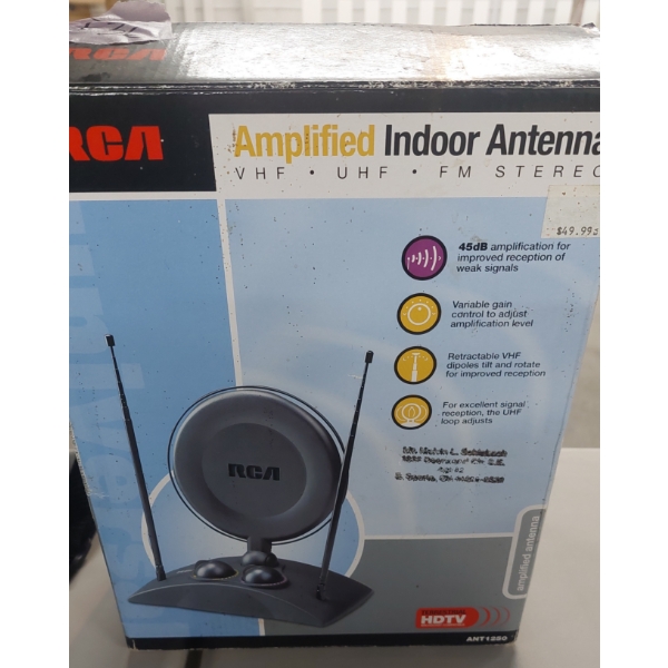 RCA Amplified Indoor Antenna New In Box