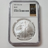 Image 1 : NGC MS69 2010 American Silver Eagle "Top 10 Most Influential" Miles Standish - 1 oz .999 Fine Silver