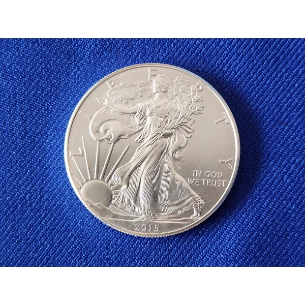 2015 Silver American Eagle $1 Coin - 1 oz .999 Fine Silver