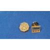 Image 1 : Gold Filled Parker Hannifin 15-year Service Award Pin With Rubies & Hands of God Gold Filled Pin