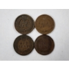 Image 6 : Four Assorted United States Indian Head Pennies 