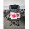 Image 1 : Like-New Folding Camping Chair with Bag & x3 Hoover Stadium Seat Cushions 