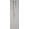 Image 2 : Sterling Silver Heart Key 17" Necklace - Weight: 2.8g