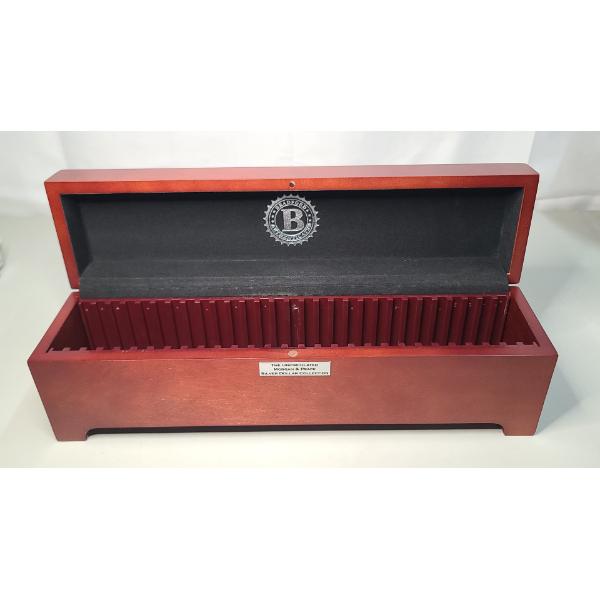 Bradford Exchange Deluxe Wooden Display Case For The Morgan & Peace Silver Dollar Collection 