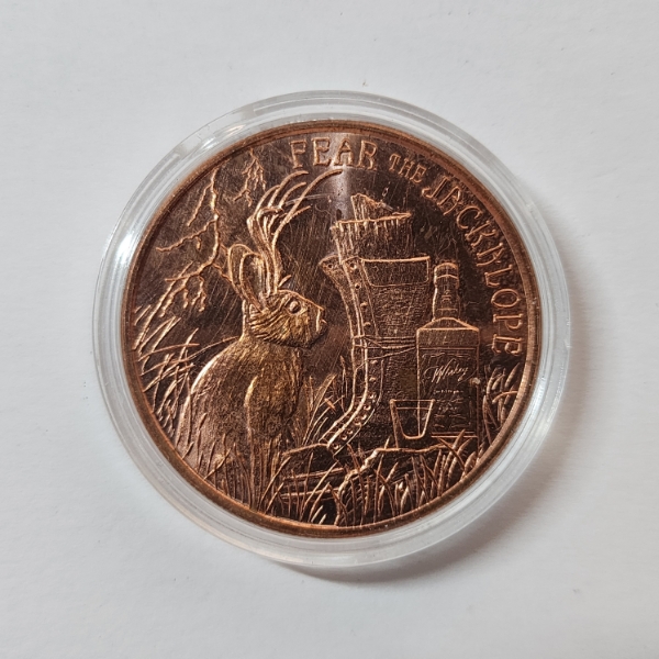 "Year of the Jackalope" 1 AVDP oz .999 Fine Copper Round - In Capsule