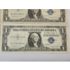 Image 5 : Four U.S. $1 Blue Seal Silver Certificates Series: 1957, 1957-A, 1957-B, 1957-B