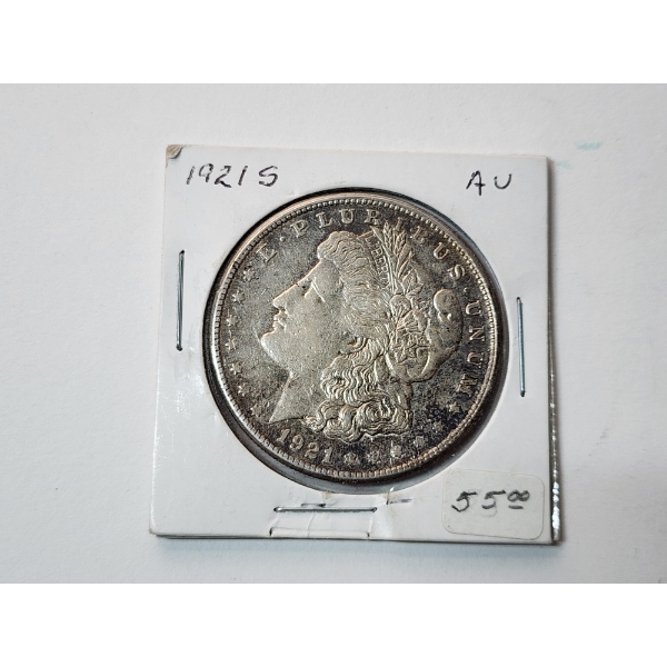 1921-S Morgan Silver Dollar AU-Like 