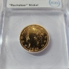 Image 2 : ICG Genuine 1883 "Racketeer" Gold-Plated Liberty Head V Nickel No CENTS