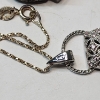 Image 5 : Lot of Assorted Sterling Silver Jewelry: Ring, Necklace, & Pin - TW: 12.1g