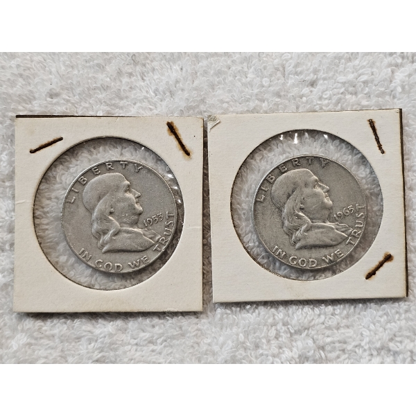 90% Silver United States Half Dollar Assortment (Franklins) - AFV $1